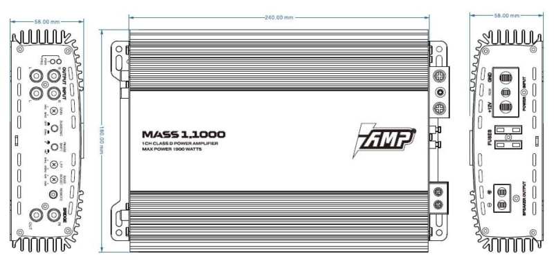 Усилитель звука AMP MASS 1.1000