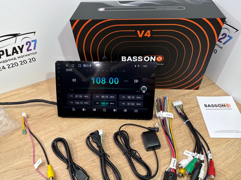 Автомагнитола BassOn V4/Qled/9`/4ARM/4.64GB