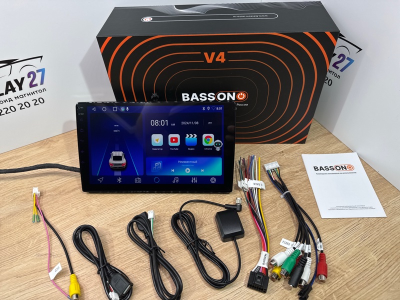Автомагнитола BassOn V4/Qled/9`/4ARM/4.64GB
