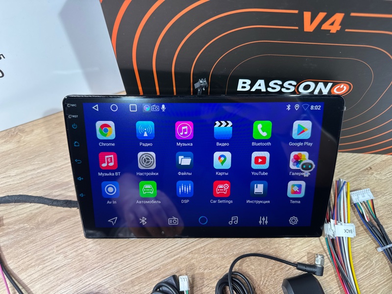 Автомагнитола BassOn V4/Qled/9`/4ARM/4.64GB