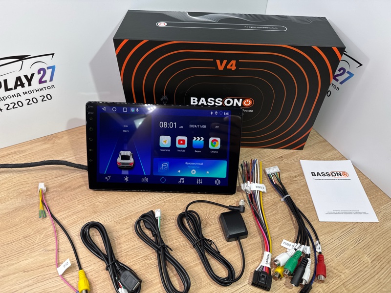 Автомагнитола BassOn V4/Qled/9`/4ARM/4.64GB
